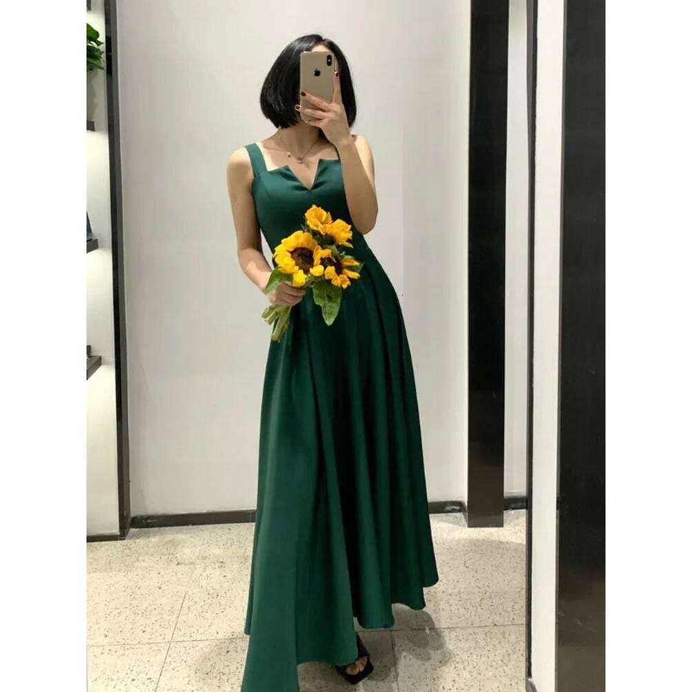 Summer Robe 2025 Dress Women V Neck Long Party Evening Dresses Sexy Tank Backless Spaghetti Strap Maxi Female Holiday Vestidos