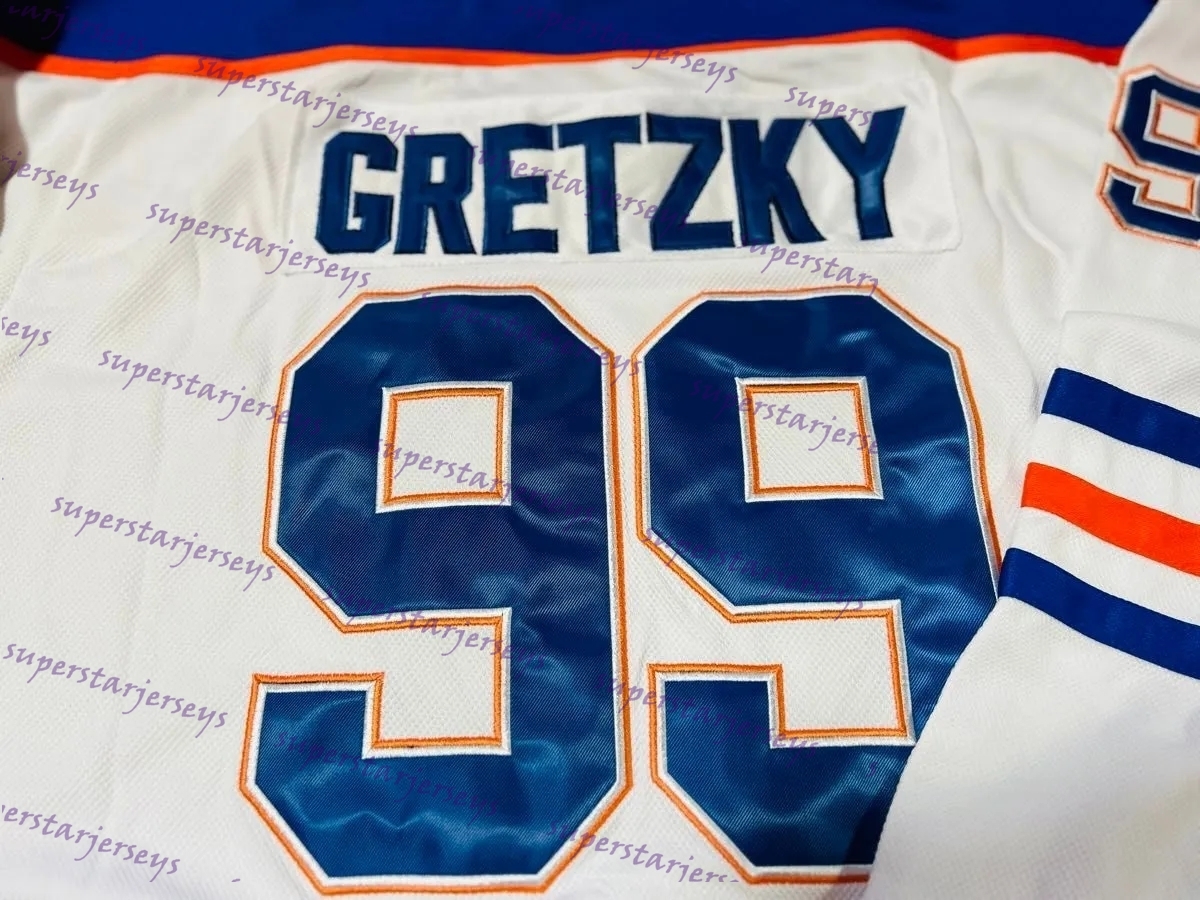 Custom 97 Connors McDavids Jersey Hockey New 29 Leon Draisaitl Zach Hyman Ryan Nugent-Hopkins Bouchard Kane Stuart Skinner Wayne Gretzky Goalie Cut Si