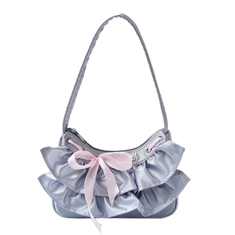 designer High-End Bowknot Cloud Bag for Women 2025 New Summer High-End Shoulder Bag Niche Pleated Underar