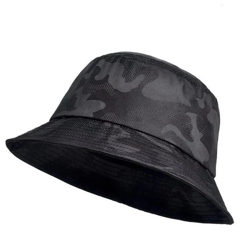 Unisex camouflage ventilate Bucket Hats Fishermen Caps Outdoor Casual Cap Sunscreen Hat 250606