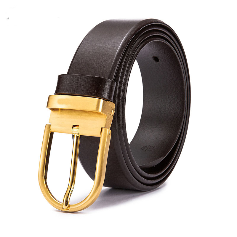 Belts Ciartuar For Men High Quality Genuine Leather Belt Pin Buckle Luxury Designer Waist Strap Jeans Business Gold BeltBelts Emel22