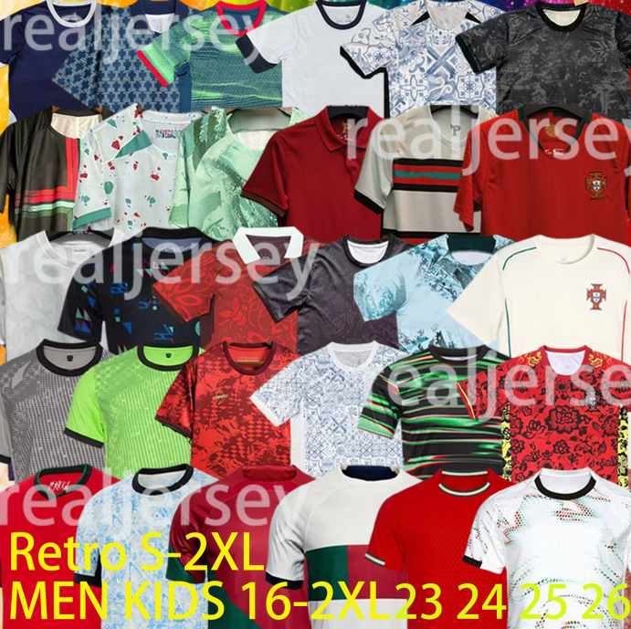 19 20 21 22 23 24 25 26 portugal soccer jerseys 2021 2022 2023 RONALDO JOAO FELIX RUBEN DIAS BRUNO FERNANDES DIOGO J. 2024 2025 2026 men kids kit football shirt Long sleeves