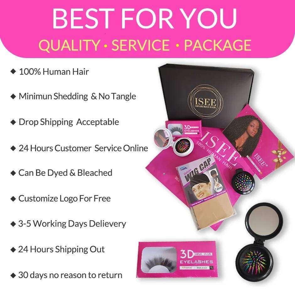 ISEE HAIR Brazilian deep Weave 100% Remy Human Extension Natural Color 3 Loose Wave Hair Bundles