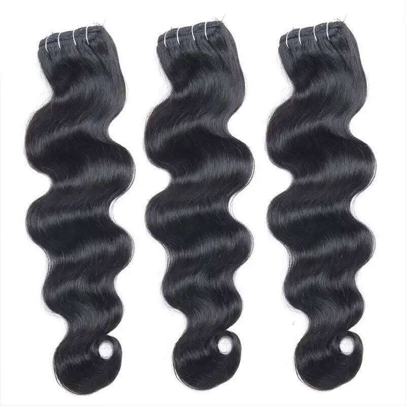 Curly Clip in No Weft Women 100% Real Human Natural Black Hair Bundels Colored Brazilian Remy for Salon