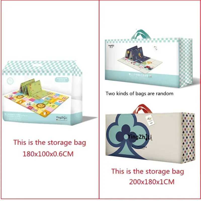 Baby Play Mat 180x200cm Double-Sided Printed Kids Rug Educational Toys for Children Crawling Carpet Game Activity Gym Foam Floor y250609W248