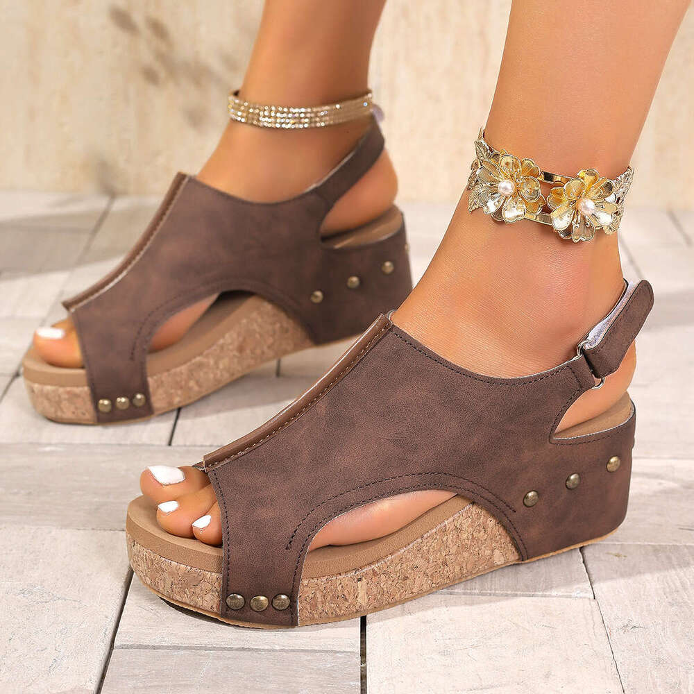 Plus Size Wedge for 2023 Fashion Casual Peep NEW hot Toe Women Sandals