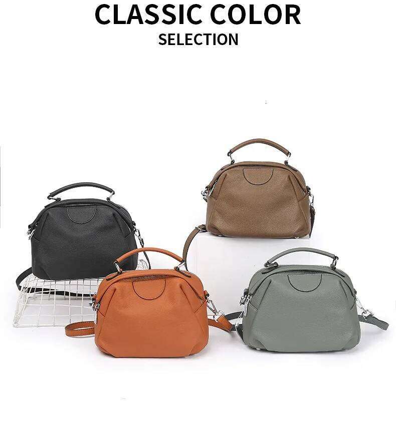Designer Bags 2025 Women's Cow Real Leather Bag Female Crossbody Designer Shoulder Bags Ladies Casual Retro Commuting Cowhide Handbag Lady