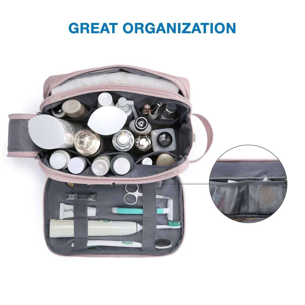 Women's Cosmetic BAGSMART Waterproof Dopp Kit Lightweight Toiletries For Men Makeup Bag Travel Necessaries