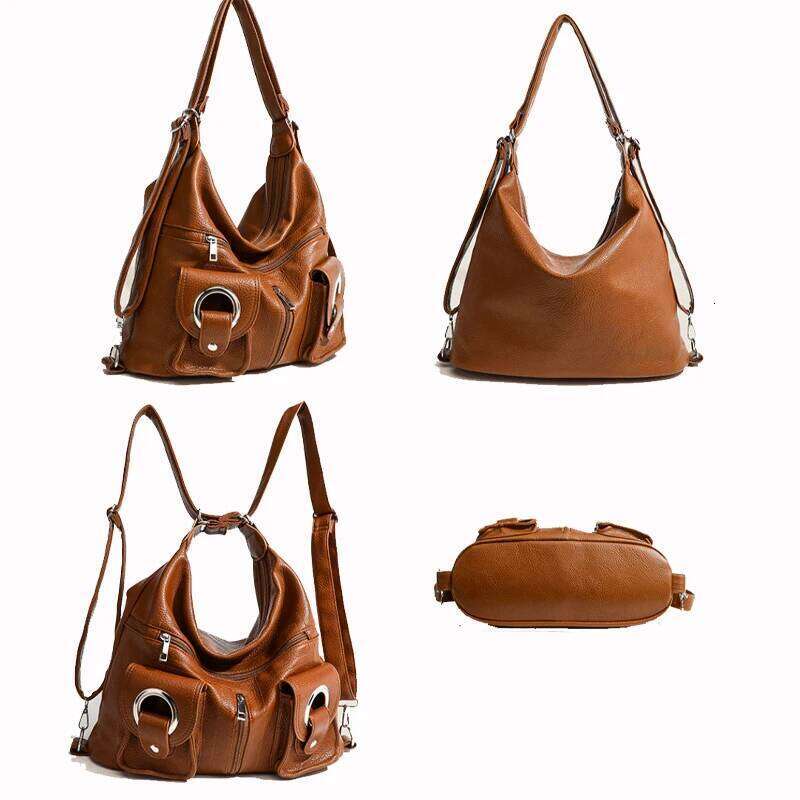 Large Capacity Convertible Women's Shoulder Crossbody Bag Multifunctional Travel Purses And Handbag Student Backpack