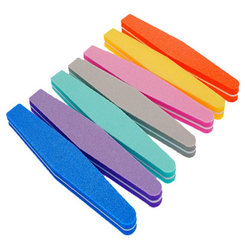 Prismatic shape Nail Art Sanding Buffers nails file Manicure Pedicure Tool Customized sponge polishing strip