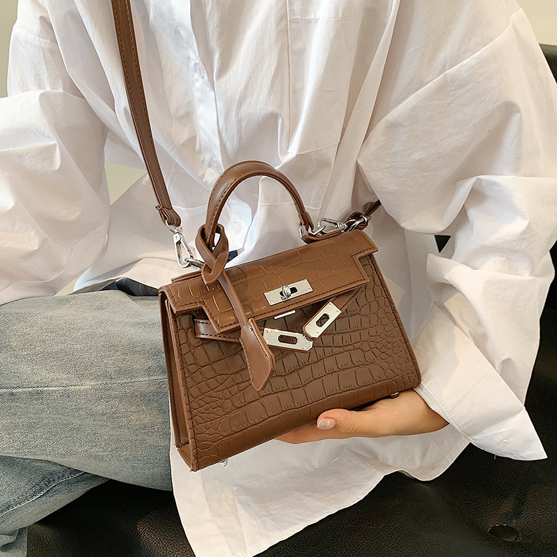 Bags Designer Women Bag Crocodile Pattern High End For Women Autumn Winter New Fashionable Handbag Versatile Shoulder And Crossbody Bag Enuine Leather