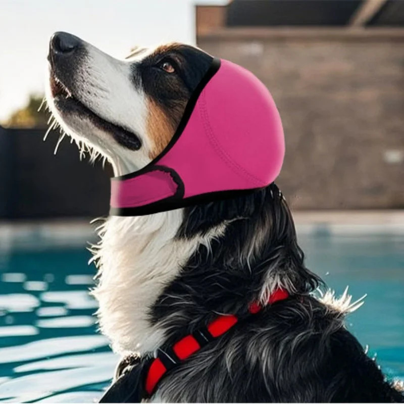Pet dog earmuffs for summer swimming waterproof headgear noise reduction sound insulation emotional comfort and shock protection 250609