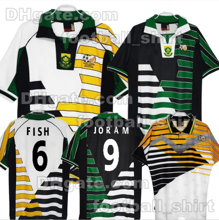 1998 Africa Retro classic south soccer jerseys 98 1994 RADEBE Bartlett Mokoena McCarthy Fortune classic FISH PARKER vintage Bafana Bafana football shirt
