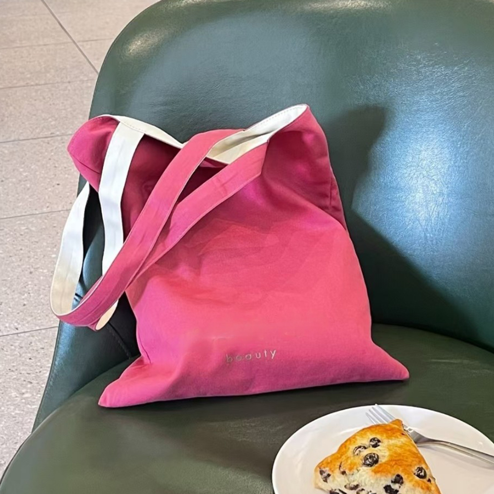 Designer Reversible Women Lady Canvas Classic Double-sided printed Letters Beach Casual Handbag for Travelling Shopping Gym Eco-friendly Bag