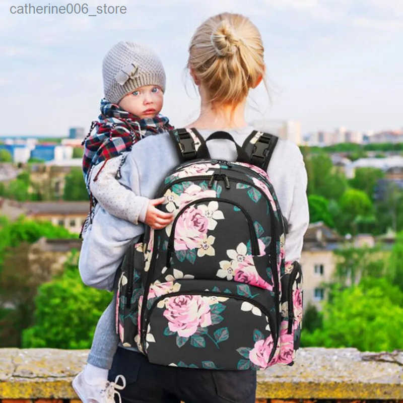 Baby Diaper Bag Backpack Baby Bag Nappy Bag With Insulated Pockets Large Size Water-resistant Change Pad maternity bag y2506098PYJ