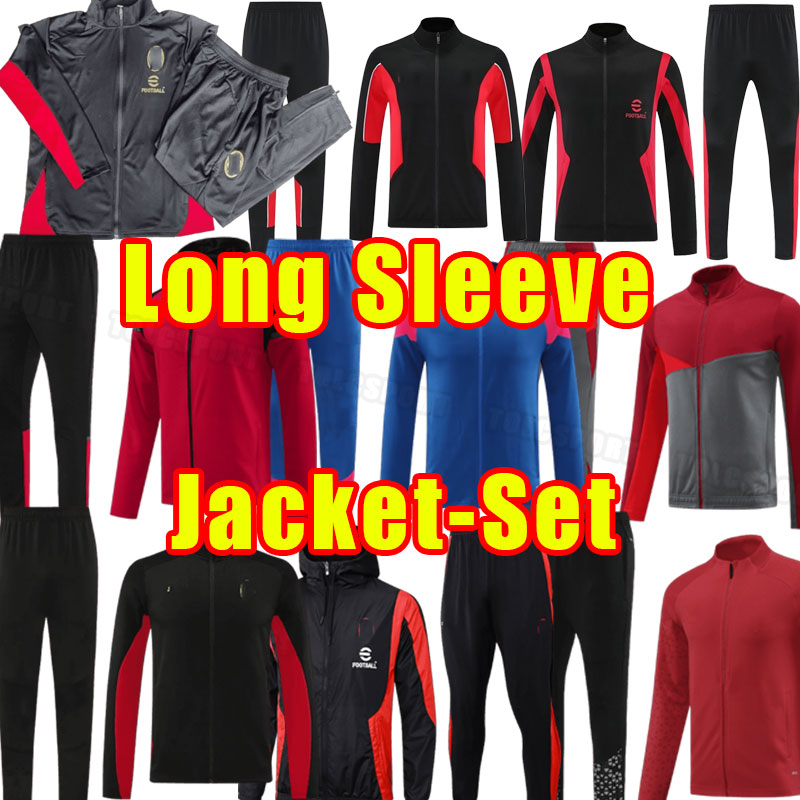 AC 24 25 soccer tracksuits R. LEAO IBRAHIMOVIC 2024 2025 GIROUD REBIC Origi Camiseta de futbol De Ketelaere Milan Tracksuit training jacket hoodies