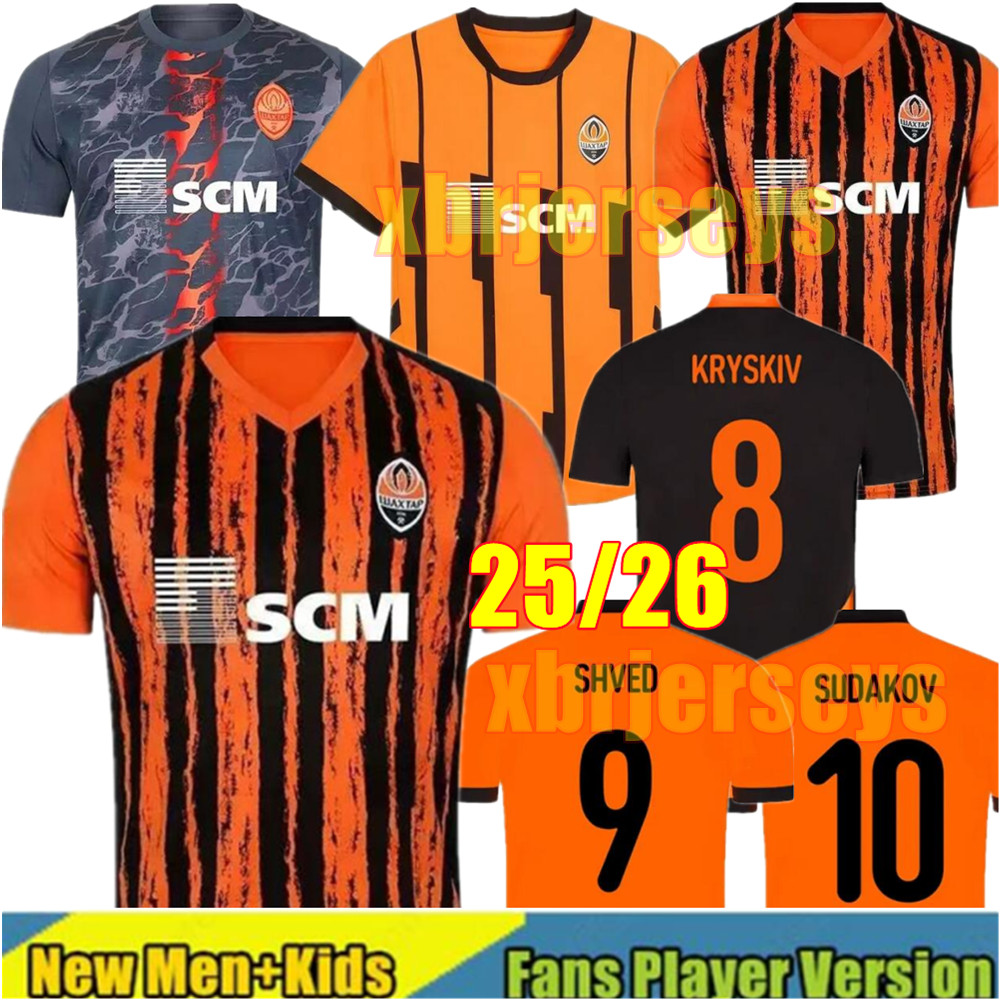 4XL 25 26 FC Shakhtar Donetsk soccer jerseys Traore SUDAKOV BONDARENKO Pedrinho KONOPLYANKA MATVIENKO ZUBKOV TRAORE Konoplya Moraes Marlos football shirts home