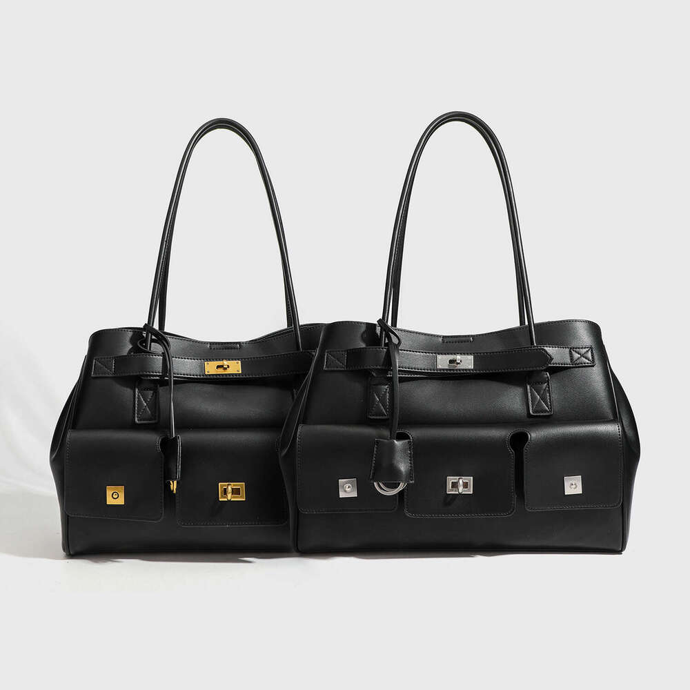 Large Capacity Commuter Shoulder 2025 New Mother-Daughter Women Punk Motorcycle Wing Tote Shopping Bag