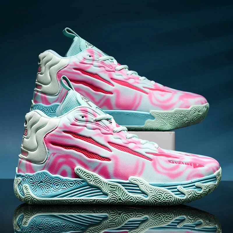 Ddmyoutdoor Ball Three Generation Lamelo Ball MB Basketball Shoes Men S Actual Combat Low Top Sneakers Cushioned Rebound Outdoor