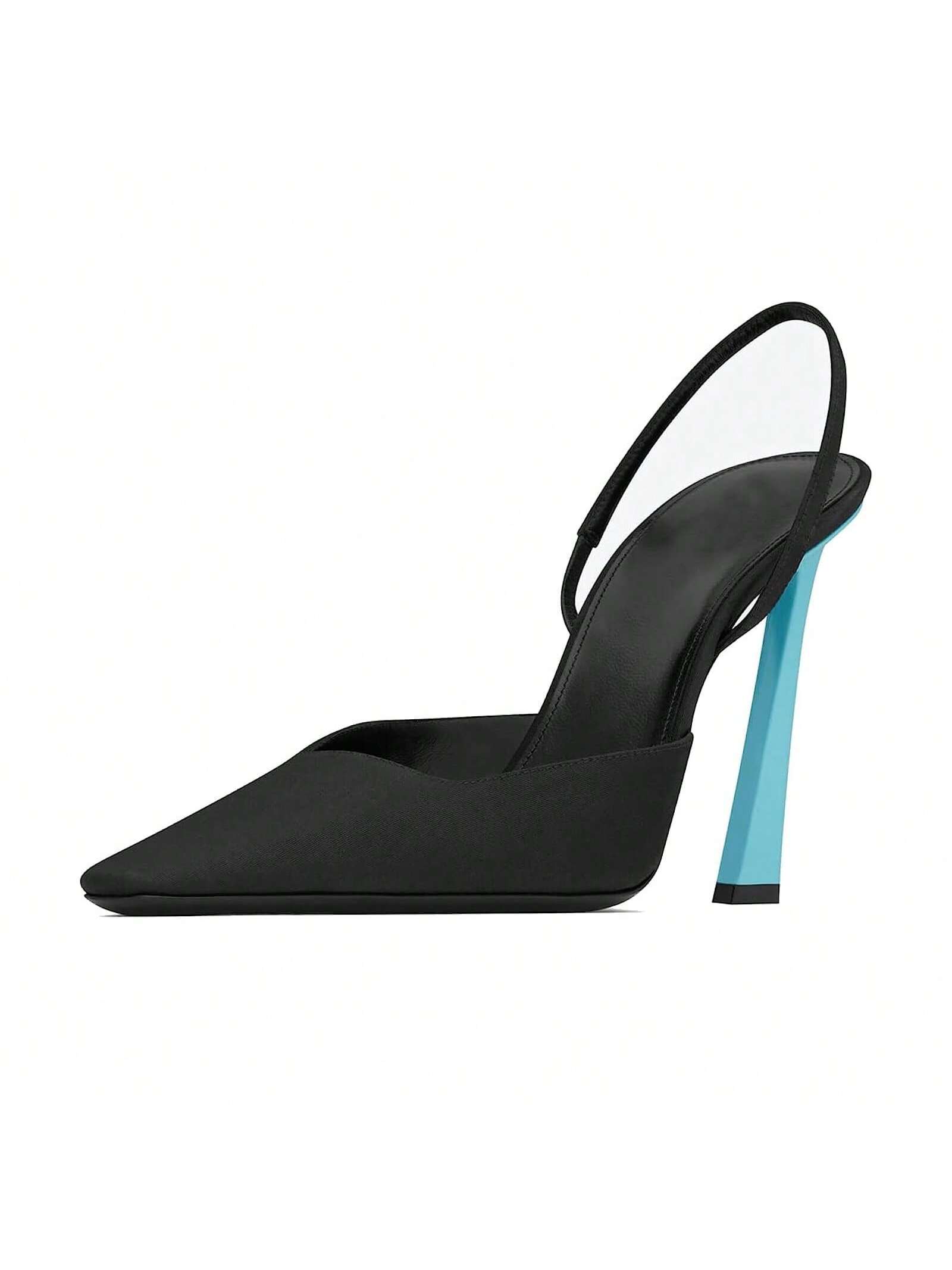 arqa womens slingback pumps closed toe slip on pointed toe stiletto heels