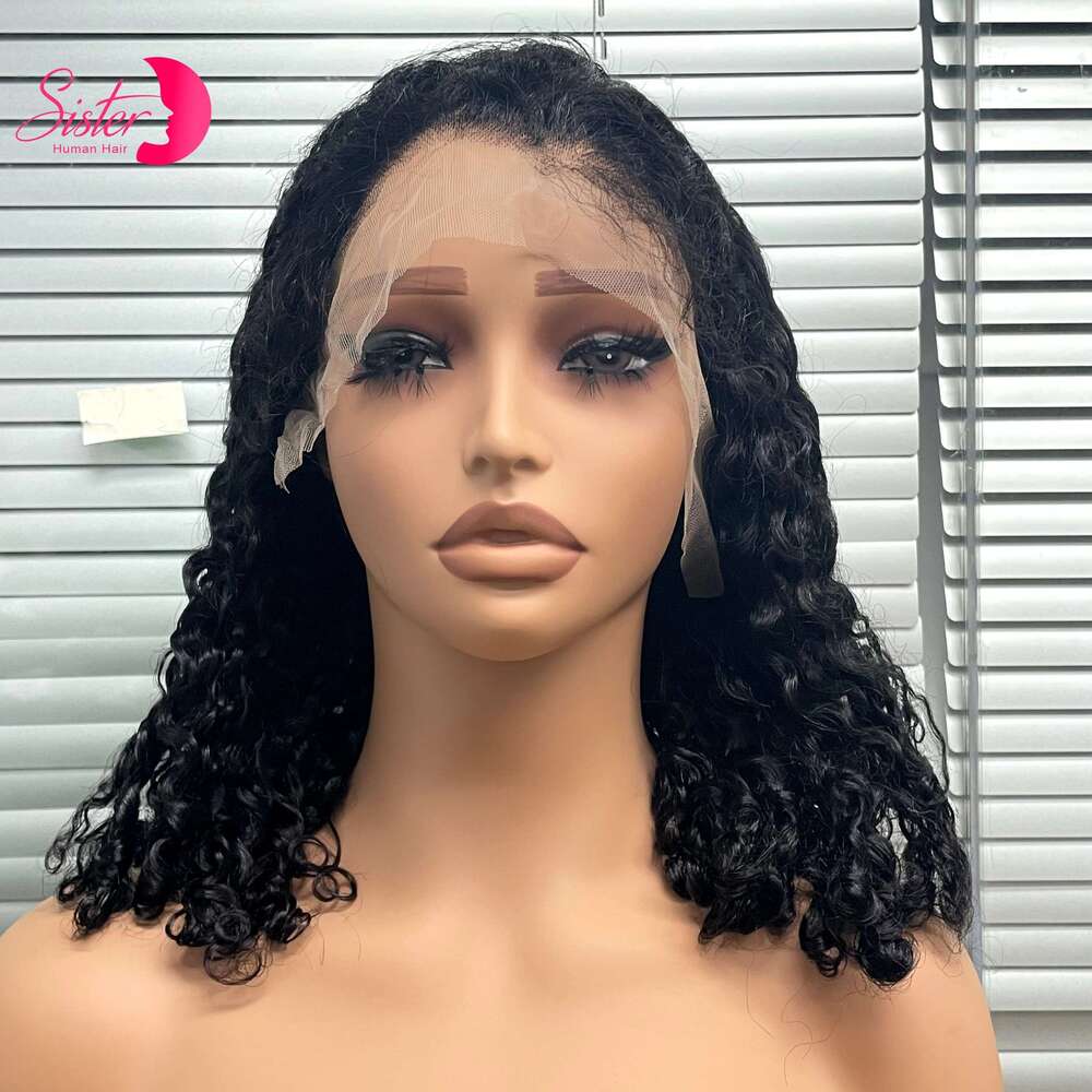 12A Double Drawn Bouncy Human 300% Density 13x4 Lace Front Natural Burmese Curly Remy Hair Wigs for Black Women