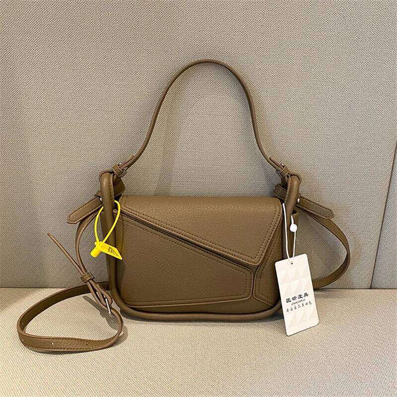 New Designer For Women Fashion Tote Bag Hand Messenger Square Handbag Ladies Cute Crossbody Purses Side Leathe Bags