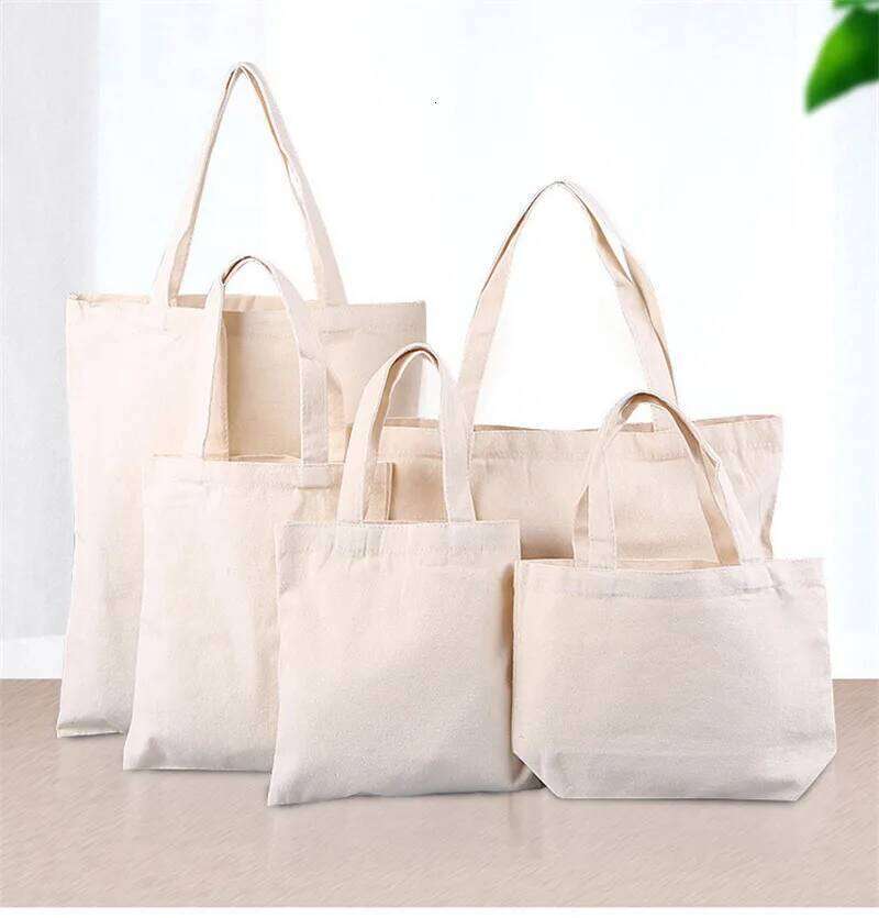 10 Pcs Personalized Eco Cotton Canvas Customized Tote Bag Fresh Fashion One And Only Your Own Handbag