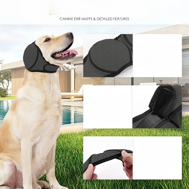 Dog Ear Covers for Calming Protect Against Scare and Thunder Suitable Summer Swimming 250609