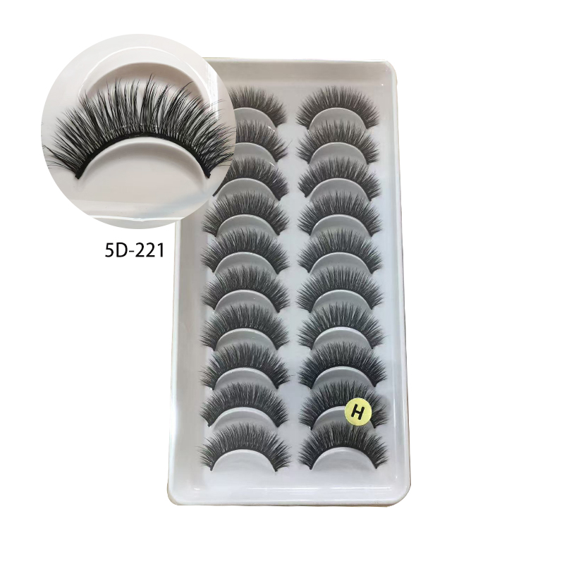 False Eyelashes soft 10-12mm Lashes Natural Look Cat Eye Wispy Lashes Pack , 10Pairs