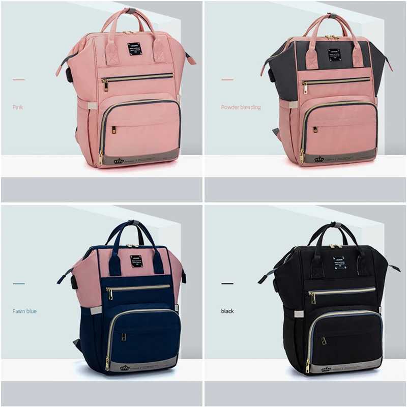NEW Lequeen Nappy Changing Baby Nursing Bags Travel Diaper Bag Backpack Waterproof Fashion Mummy Maternity Stroller Bag for Mom y250609IQBF
