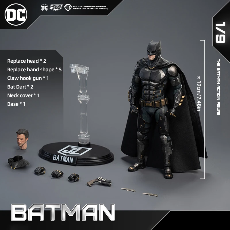 New Fondjoy Justice League Tactical Batman 1/9 Action Figure DC Movie Characters Original Box Collectible Model PVC Model Boys Birthday Gift