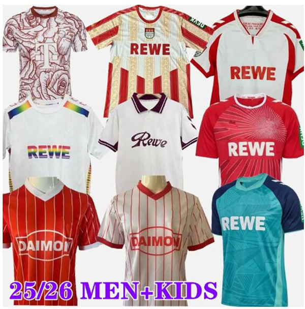 25/26 Koln jersey MARTEL HUBERS 125th Soccer Jerseys WALDSCHMIDT Retro fc Koln 1985 1986 KAINZ HUSEISIC LJUBICIC 2025 football shirt 81 82 83 84 85 86 87 91 92 uniform