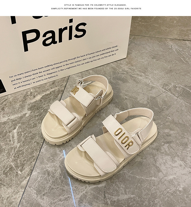 2025 Free Shipping designer sandals Thick soled sandals for women new sandals for summer casual wear with skirts and beach shoes