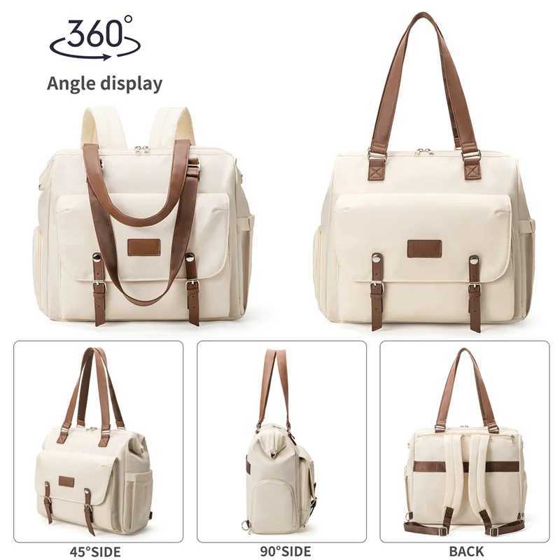 Mommy Bag Lightweight Backpack for Mother and Baby Outings Diaper Bag Large Capacity Multi-functional Polyester Crossbody Bag y2506095F14