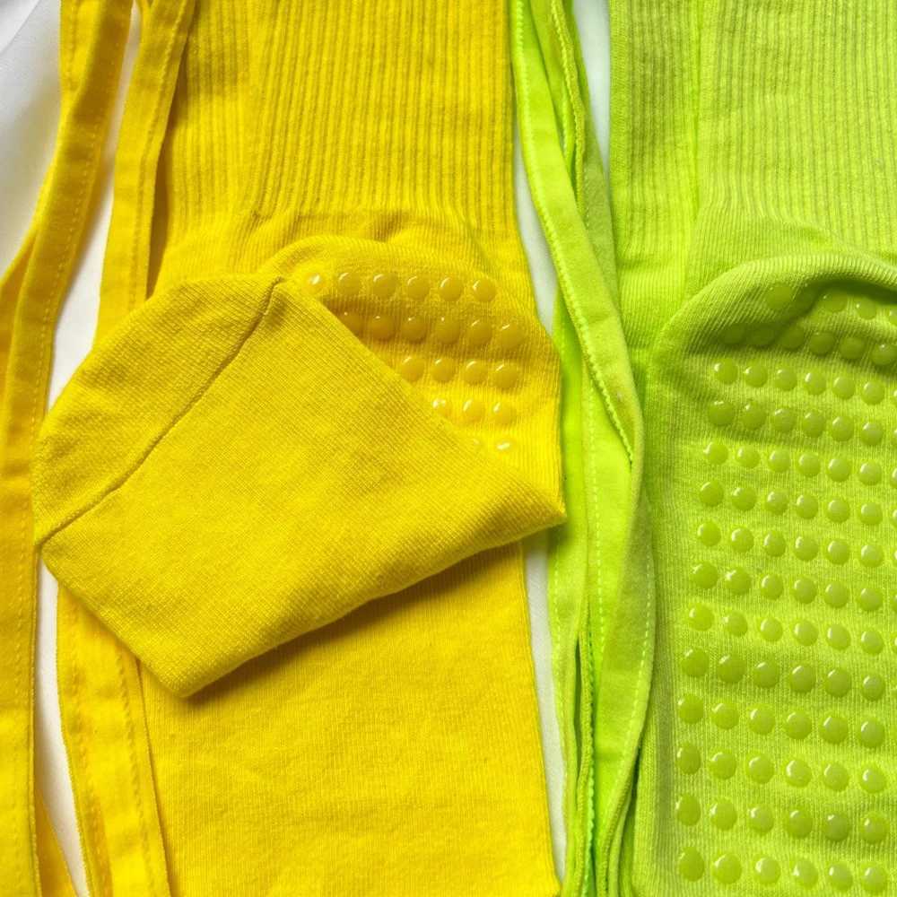 1 Pair Yoga Socks Autumn Mid-Tube Bandage Bottom Non-Slip Silicone Pilates Gym Fitness Socks Sport Winter Indoor Cotton Socks XJ250609