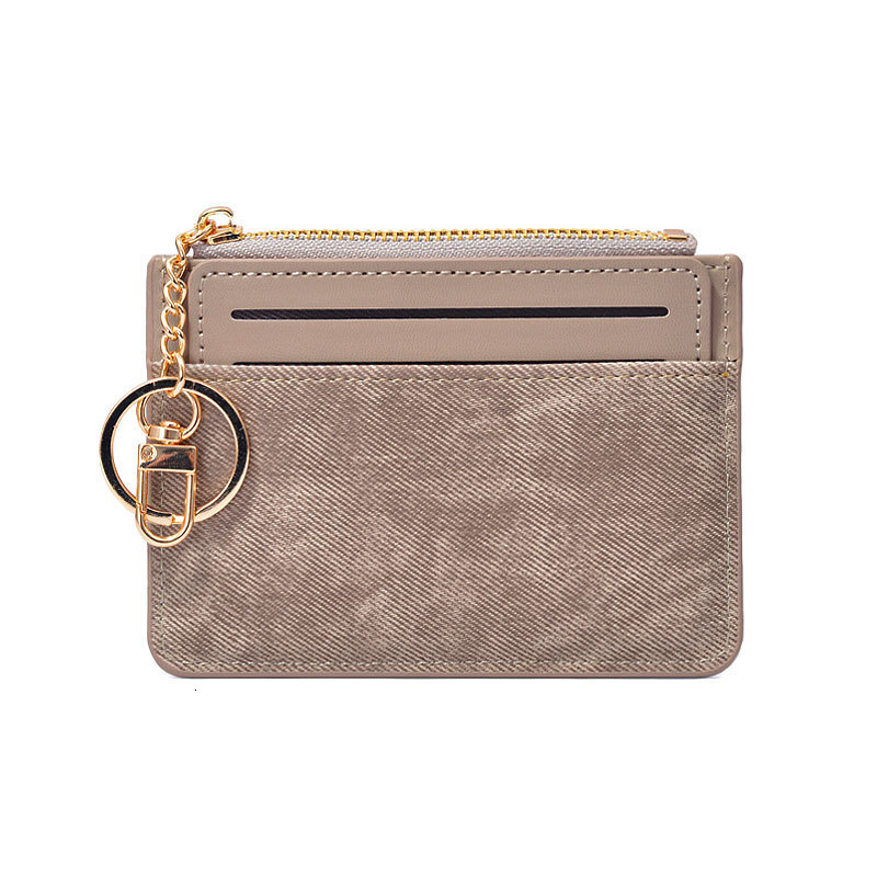 Free Shipping 2025 New Women's Card Holder High-end Short Style Student Designer Bag Wallet Ins Zipper Purse Lightweight And Compact Key Chain