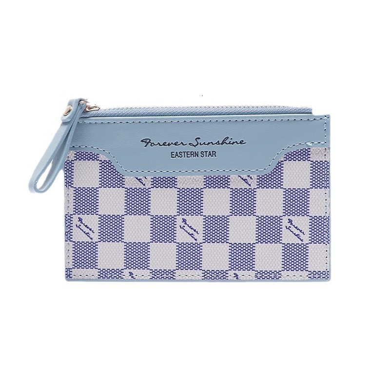 Free Shipping New Handbag Retro European And American Zipper Thin Coin Purse Designer Bag Zipper Women's Short Wholesale ID Card Holder Wallet