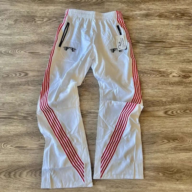 American style striped casual for men and women, y2k high street loose sports wide leg pants, track pants gift for man