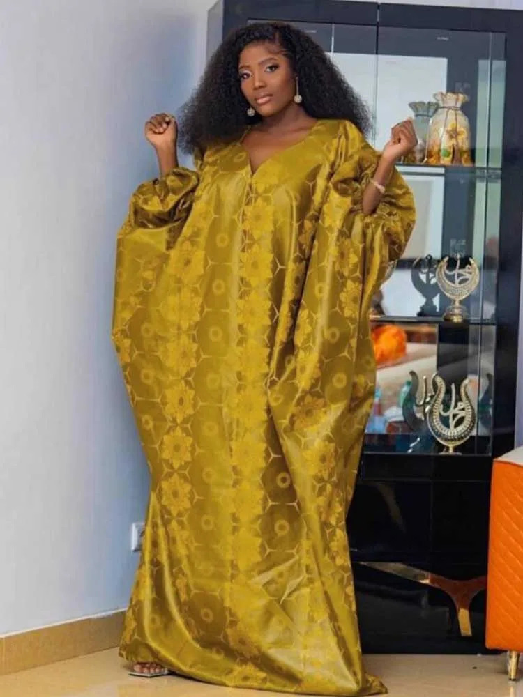Elegant Bazin Riche Brode Long Robe Evening Dress Traditional Gown for Parties and Weddings African Dashiki Robe Boubou Brocade 250603