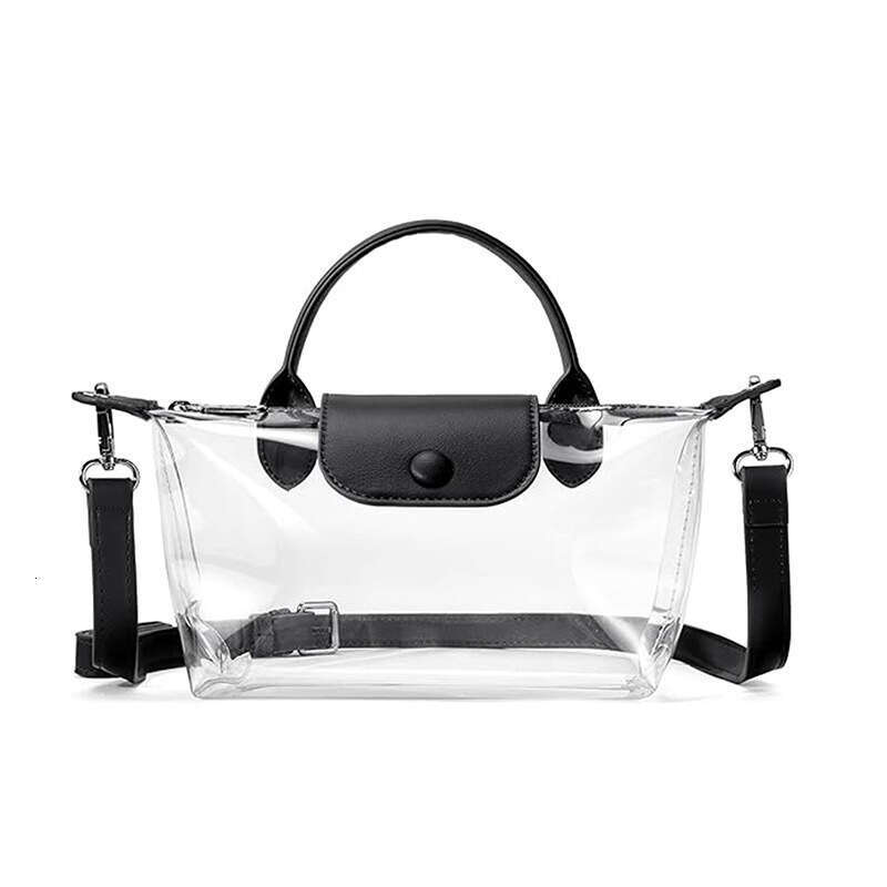 2025 New PVC Transparent Single Shoulder Crossbody High-end Feel Women's Bag Portable Fashion Handbag