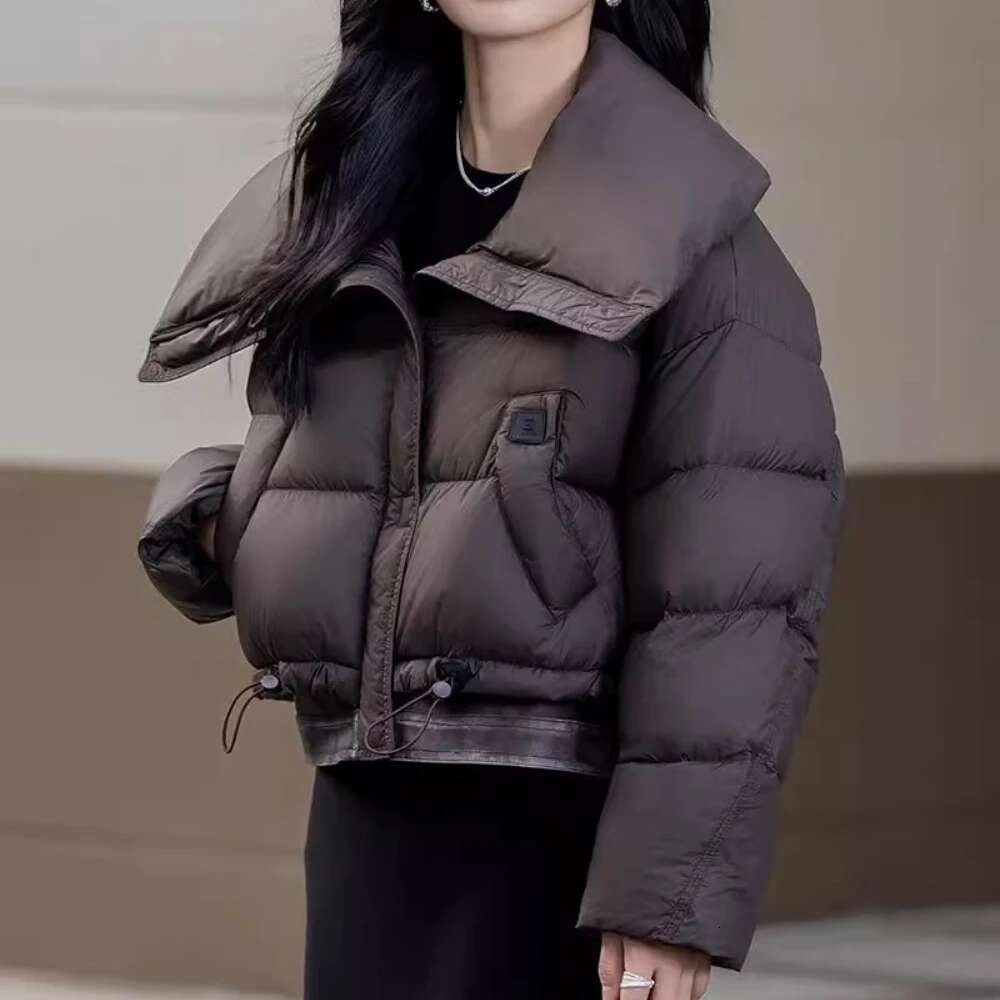 OFTBUY 2025 New Autumn Winter Clothes Women Fashion Short White Duck Down Coat Female Solid Color Fluffy Puffer Jacket Lady