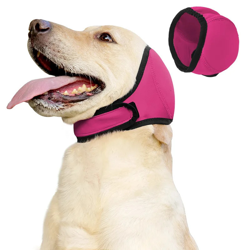 Pet dog earmuffs for summer swimming waterproof headgear noise reduction sound insulation emotional comfort and shock protection 250609