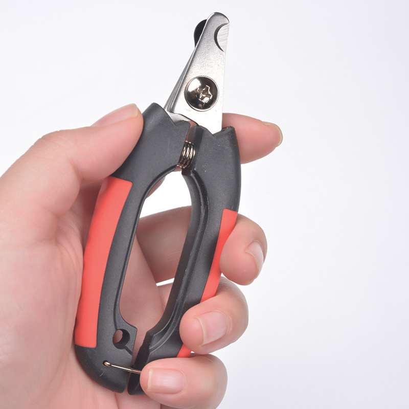 Dog cat Large small black+red nail clippers. Stainless steel nail scissors. Cleaning tools for pets supplies.