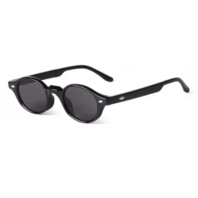 Retro Small Oval Sunglasses Women Brand Design Rivet Blue Tortoise Shell Sun Glasses Outdoor Men Shades Female UV Oculos De Sol M250609