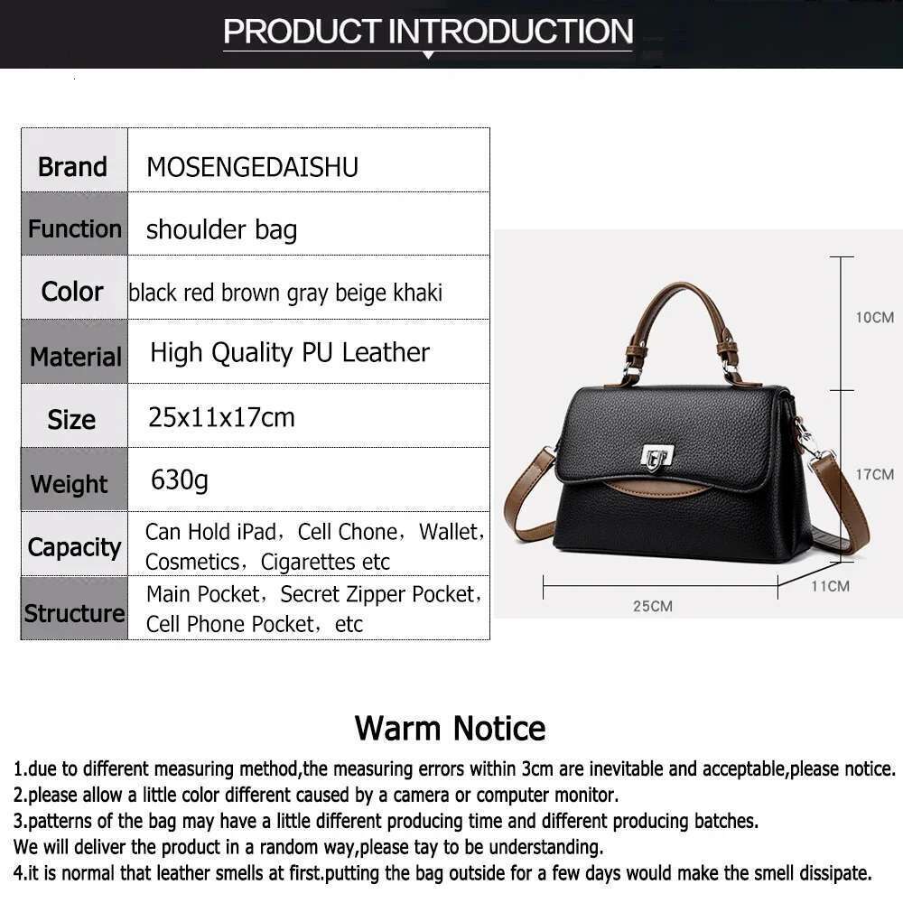 High Quality Solid Color Soft Leather Shoulder Crossbody For Women Elegant Small Tote Bags Ladies Handbags Female Sac