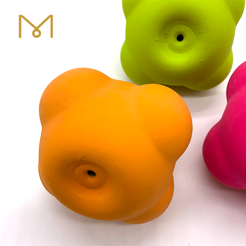 Wholesale Latex Bone Dog Toys Interactive Screaming New Natural Squeaky Soft Rubber Pet Chew Dog Toys With Bright Color 8pcs/Pack