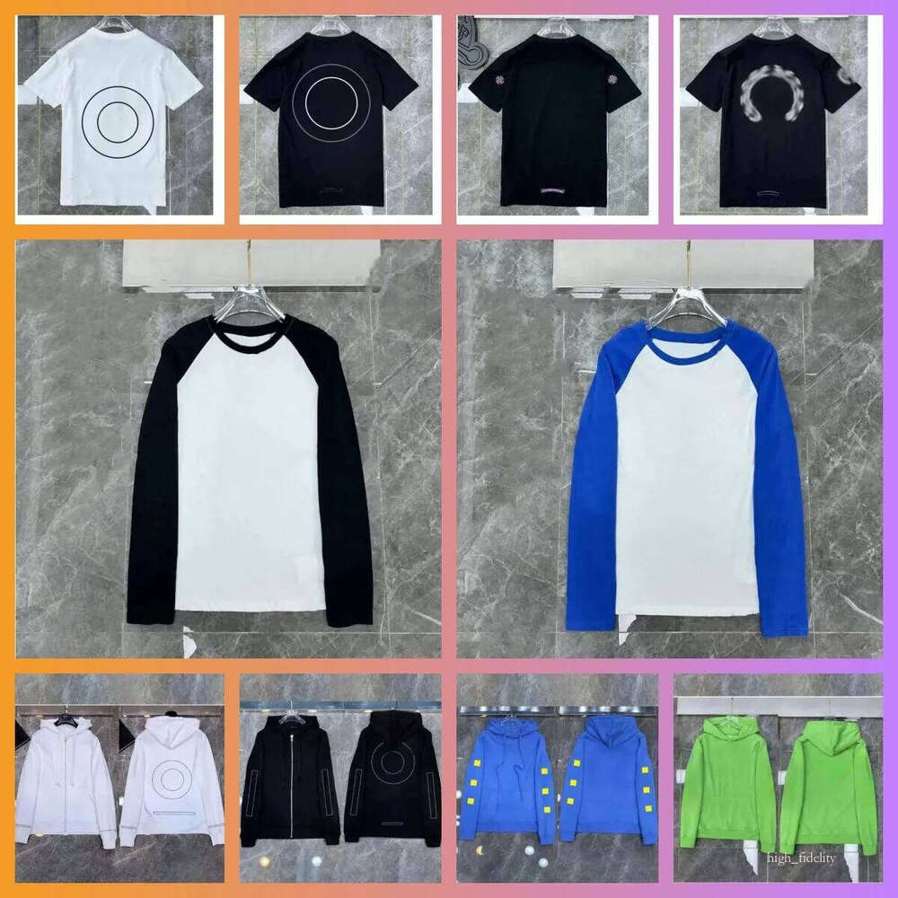 Designer T-Shirts Designer heartstshirt Men's Women's Printed T-Shirts, Spring And Summer Long-Sleeved Sweatshirts chromed T shirt Street Style Ae3
