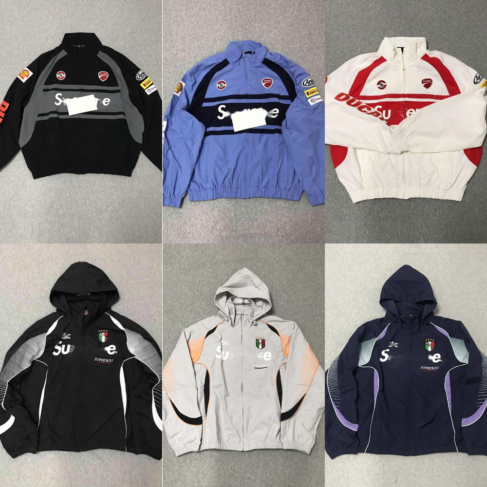 Men's Tracksuits Sports jackets drill Ducati SPM Windbreaker Track Hooded Coats Soccer Runner Jackets Sweatshirt Windproof street sports suits Sportswear a2