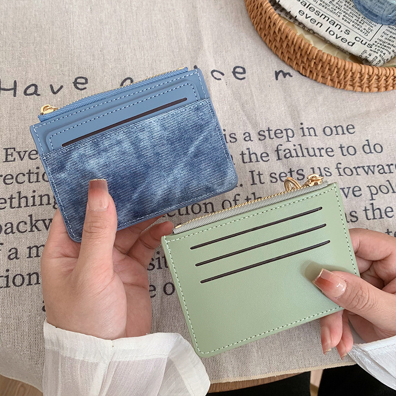 Free Shipping 2025 New Women's Card Holder High-end Short Style Student Designer Bag Wallet Ins Zipper Purse Lightweight And Compact Key Chain