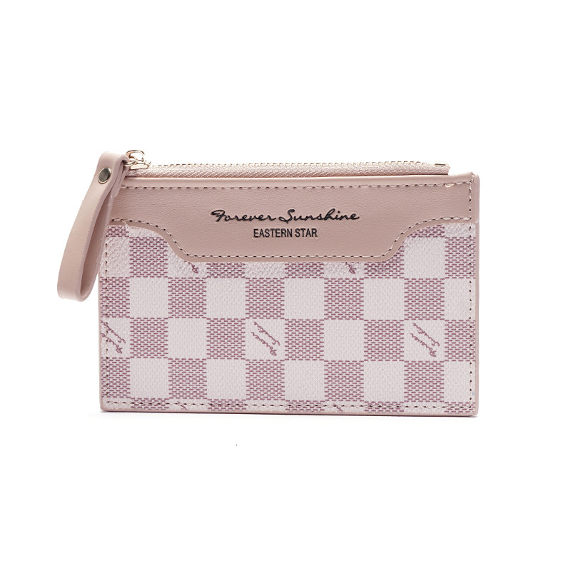 Free Shipping New Handbag Retro European And American Zipper Thin Coin Purse Designer Bag Zipper Women's Short Wholesale ID Card Holder Wallet